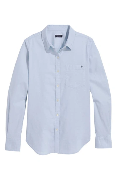 Shop Vineyard Vines Stretch Cotton Oxford Button-up Shirt In Oxford Jake Blue