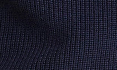 Shop Vineyard Vines Stripe Half-zip Merino Wool Sweater In Nautical Navy