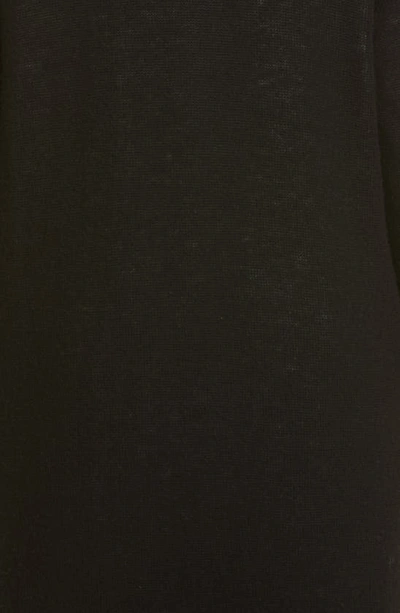 Shop R13 Satin Tape Detail Long Cashmere Cardigan In Black
