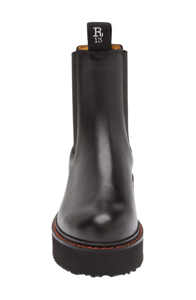 R13 Black Single Stack Boots In Black