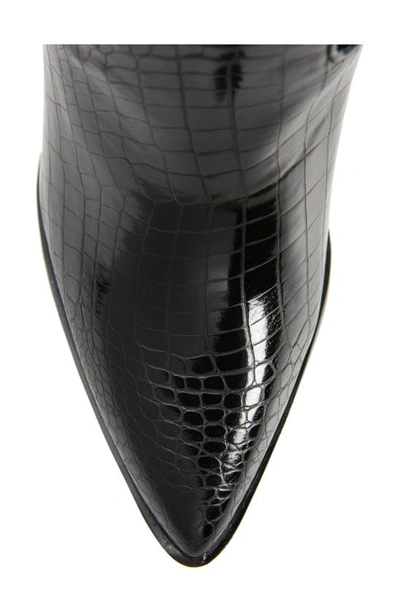 Shop Billini Francoise Pointed Toe Knee High Boot In Shiny Black