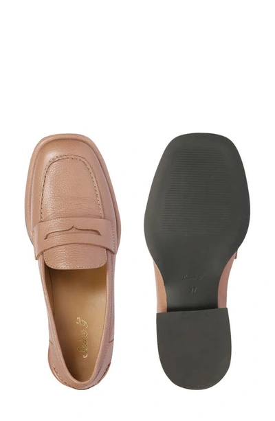 Saint G Carla Penny Loafer In Taupe