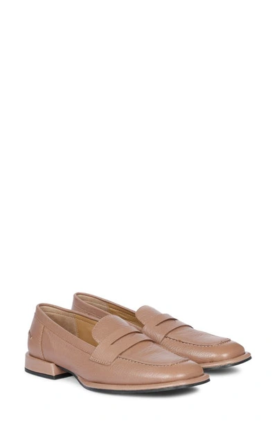 Saint G Carla Penny Loafer In Taupe