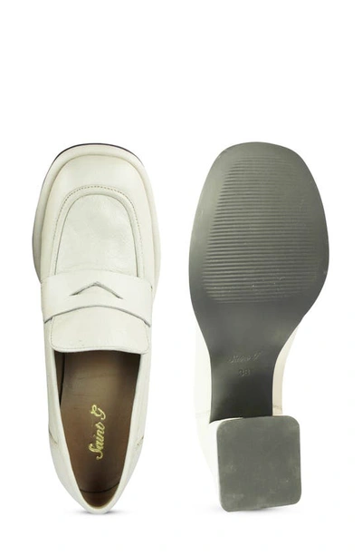 Saint G Viviana Loafer Pump In Off White
