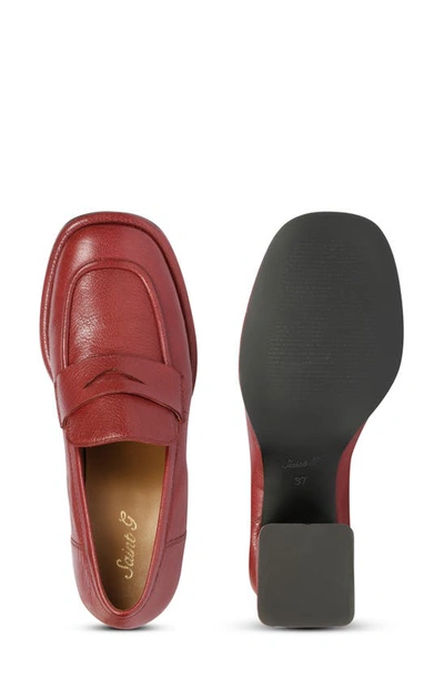 Saint G Viviana Loafer Pump In Bordeaux
