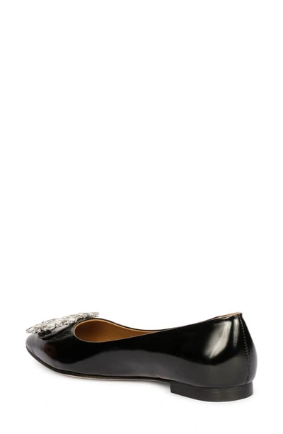 Shop Saint G Mabilla Pointed Toe Flat In Black