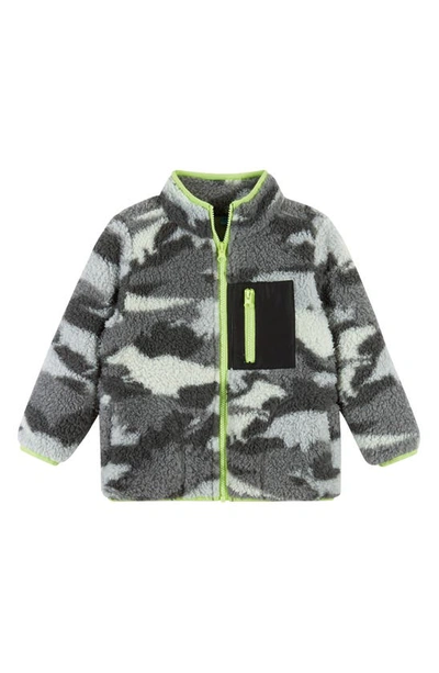 Shop Andy & Evan Kids' Dino Camo High Pile Fleece Jacket