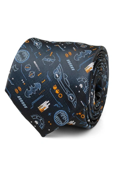 Shop Cufflinks, Inc Batman Batmobile Silk Blend Tie In Navy/ Black
