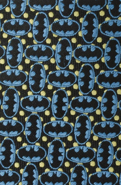 Shop Cufflinks, Inc . Batman Emblem Silk Blend Tie In Blue Black