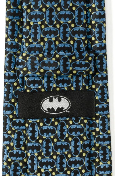 Shop Cufflinks, Inc Batman Emblem Silk Blend Tie In Blue Black