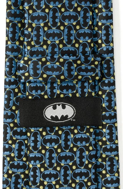 Shop Cufflinks, Inc . Batman Emblem Silk Blend Tie In Blue Black