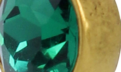 Shop Kurt Geiger Eagle Drop Earrings In Emerald