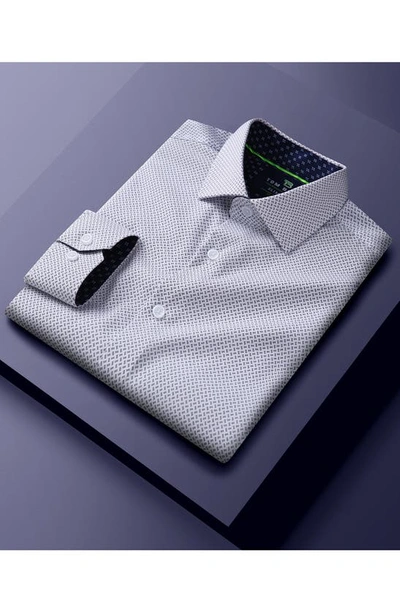 Tom Baine Regular Fit Performance Stretch Long Sleeve Button Front Shirt In White