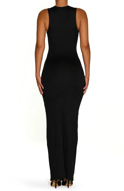 Shop N By Naked Wardrobe Care Crewneck Maxi Dress In Black