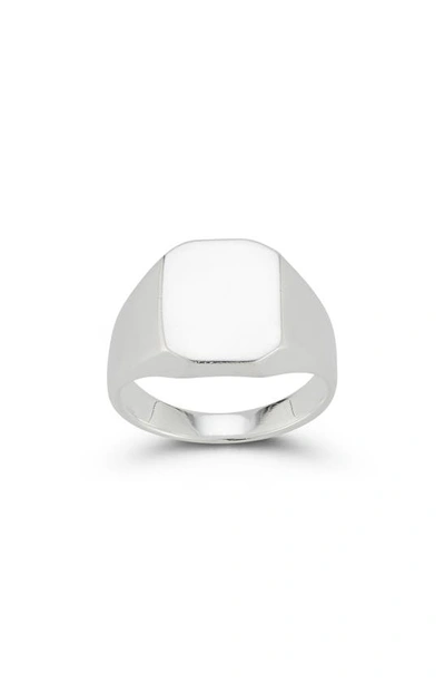 Shop Yield Of Men Sterling Silver Square Signet Ring