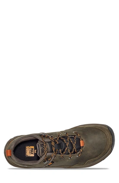Shop Teva Riva Rp Waterproof Hiking Sneaker In Dark Olive/ Orange