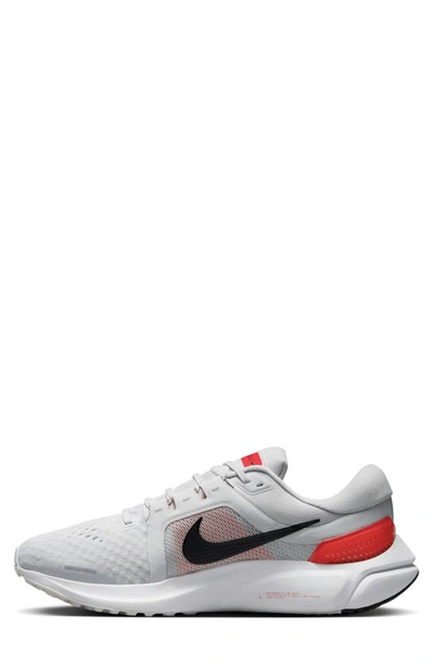 Shop Nike Air Zoom Vomero 16 Road Running Shoe In Photon Dust/ Crimson/ White