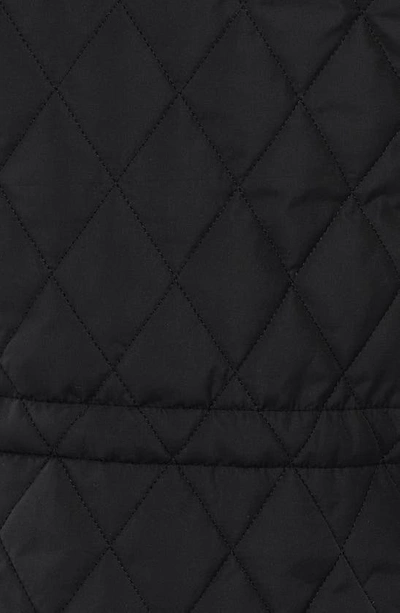 Shop Barbour 'millfire' Hooded Quilted Jacket In Black Classic