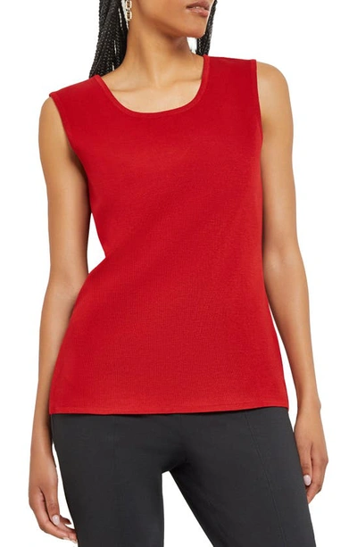Shop Misook Knit Tank Top In Classic Red