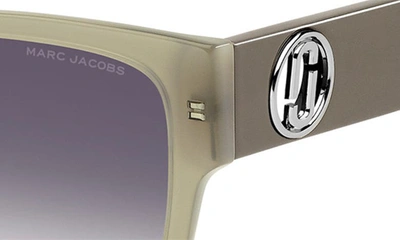 Marc Jacobs 54mm Square Sunglasses In Sage/ Grey Shaded