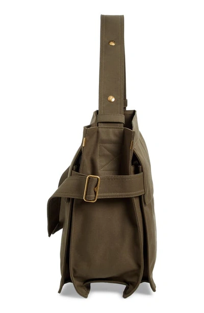 Shop Burberry Trench Canvas Tote In Olive