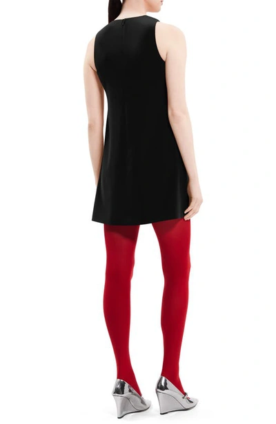 Theory Admira Sleeveless Shift Dress In Black
