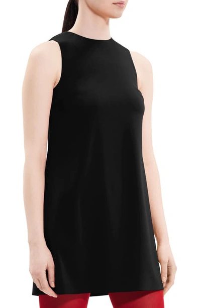 Theory Admira Sleeveless Shift Dress In Black