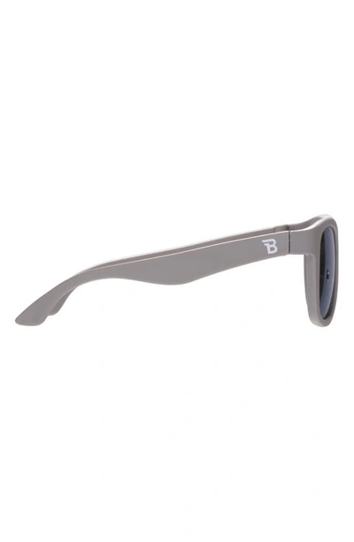 Shop Babiators Kids' Polarized Navigator Sunglasses In Graphite Gray