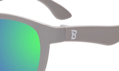 Shop Babiators Kids' Polarized Navigator Sunglasses In Graphite Gray