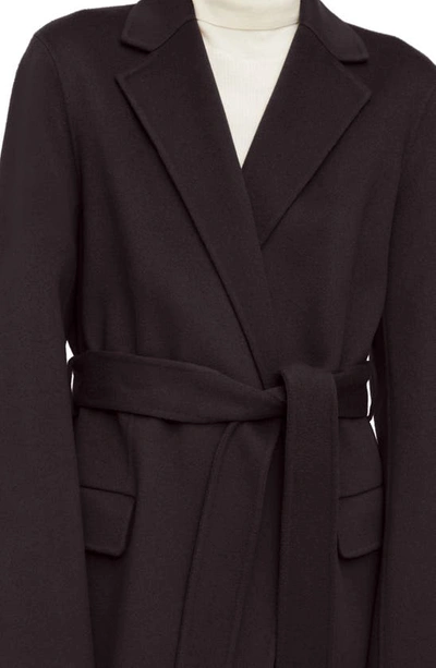 Shop Theory Wool & Cashmere Wrap Coat In Mink