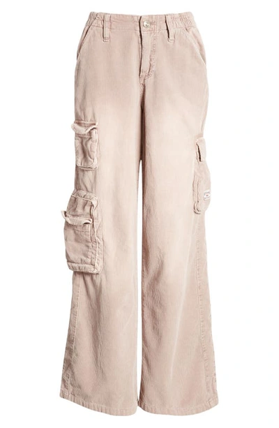 Shop Bdg Urban Outfitters Y2k Low Rise Corduroy Cargo Pants In Lilac