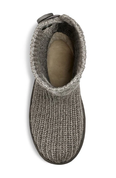 Shop Ugg Classic Cardy Cable Knit Boot In Grey