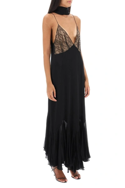 Shop Khaite 'candita' Slip Dress With Lace Details