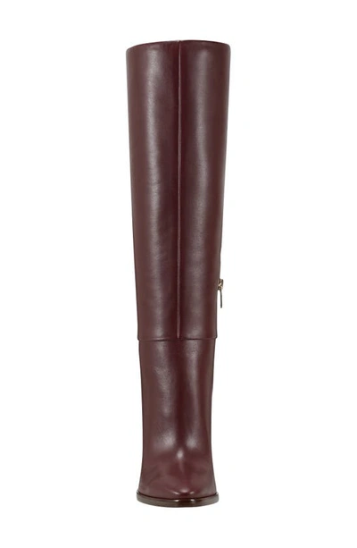 Marc Fisher Lannie Knee High Boot In Dark Red