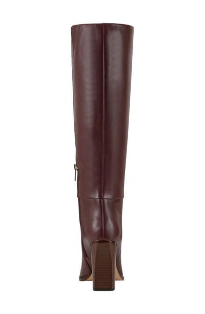 Marc Fisher Lannie Knee High Boot In Dark Red