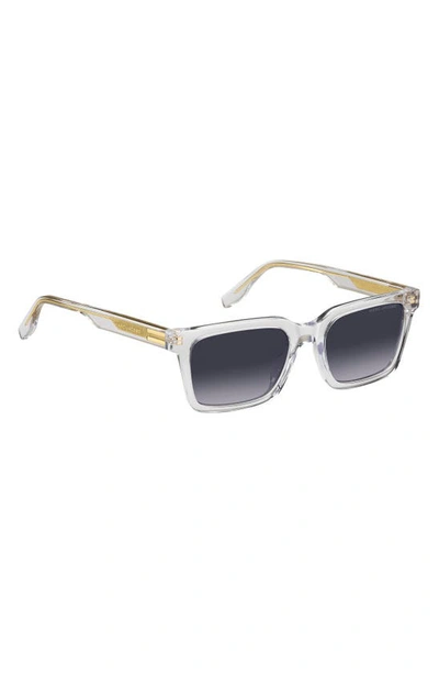 Shop Marc Jacobs 53mm Gradient Square Sunglasses In Crystal/ Grey Shaded