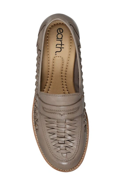 Shop Earth ® Ela Woven Penny Loafer In Grey