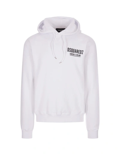 Shop Dsquared2 " Ceresio 9, Milan" Hoodie In White