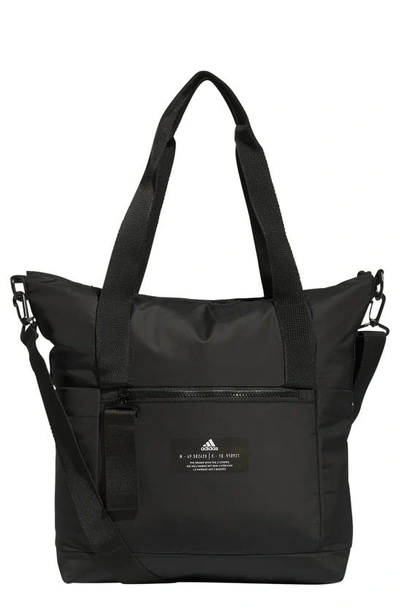 Shop Adidas Originals All Me 2 Recycled Polyester Tote In Black