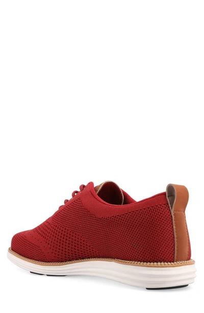 Vance Co. Ezra Knit Oxford Sneaker In Red