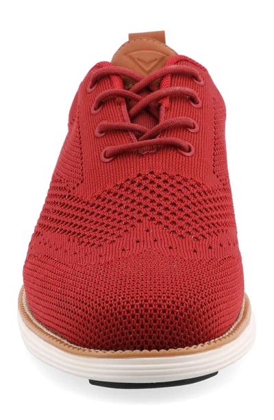 Vance Co. Ezra Knit Oxford Sneaker In Red