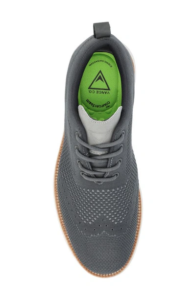 Vance Co. Ezra Mens Knit Lace-up Casual And Fashion Sneakers In Grey