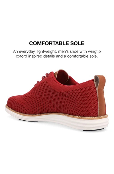 Vance Co. Ezra Knit Oxford Sneaker In Red
