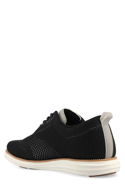 Shop Vance Co. Ezra Knit Oxford Sneaker In Black