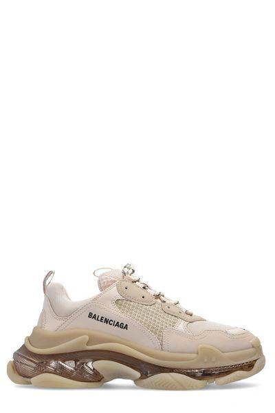 Shop Balenciaga Sneakers In Nude