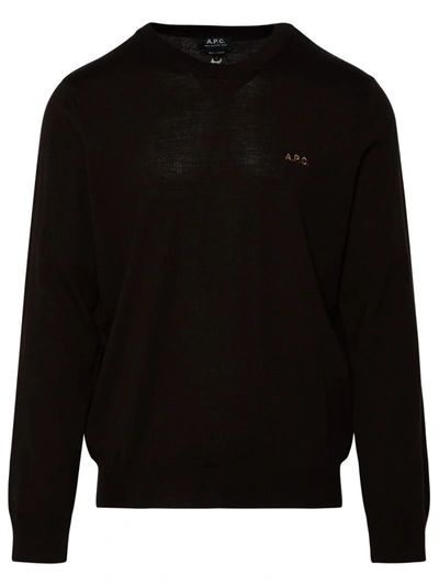 Shop Apc A.p.c. Brown Wool Blend 'axel' Sweater