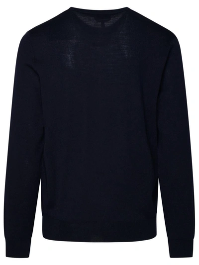 Shop Apc A.p.c. Blue Wool Blend Axel Sweater In Navy
