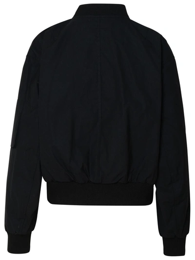 Shop Apc A.p.c. Black Cotton 'haley' Bomber Jacket