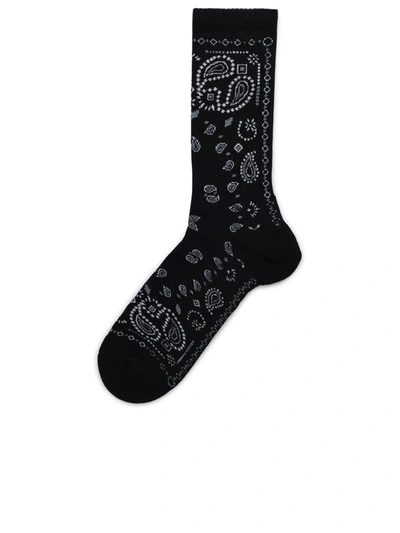 Shop Alanui Bandana Sock In Black