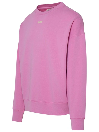 Shop Autry Mallow Cotton Sweatshirt In Pink